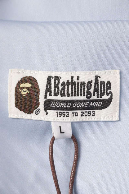 A BATHING APE Patchwork Blouson Blue White Size L