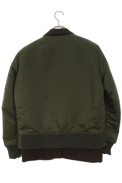 MR.GENTLEMAN Multi Mixed Fabric MA-1 Jacket Size M