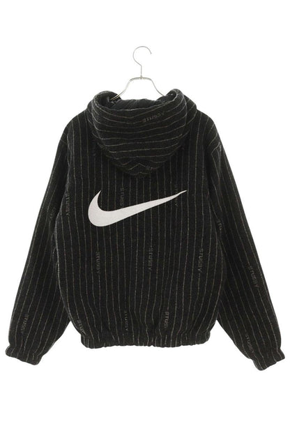 NIKE Multi Hooded Stripe Nylon Blouson Size M