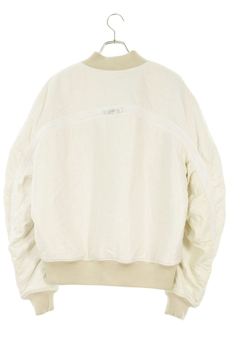 DRIES VAN NOTEN Back Zip Nylon Bomber Jacket Size M