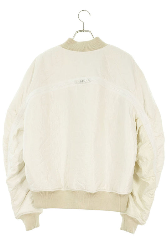 DRIES VAN NOTEN Back Zip Nylon Bomber Jacket Size M