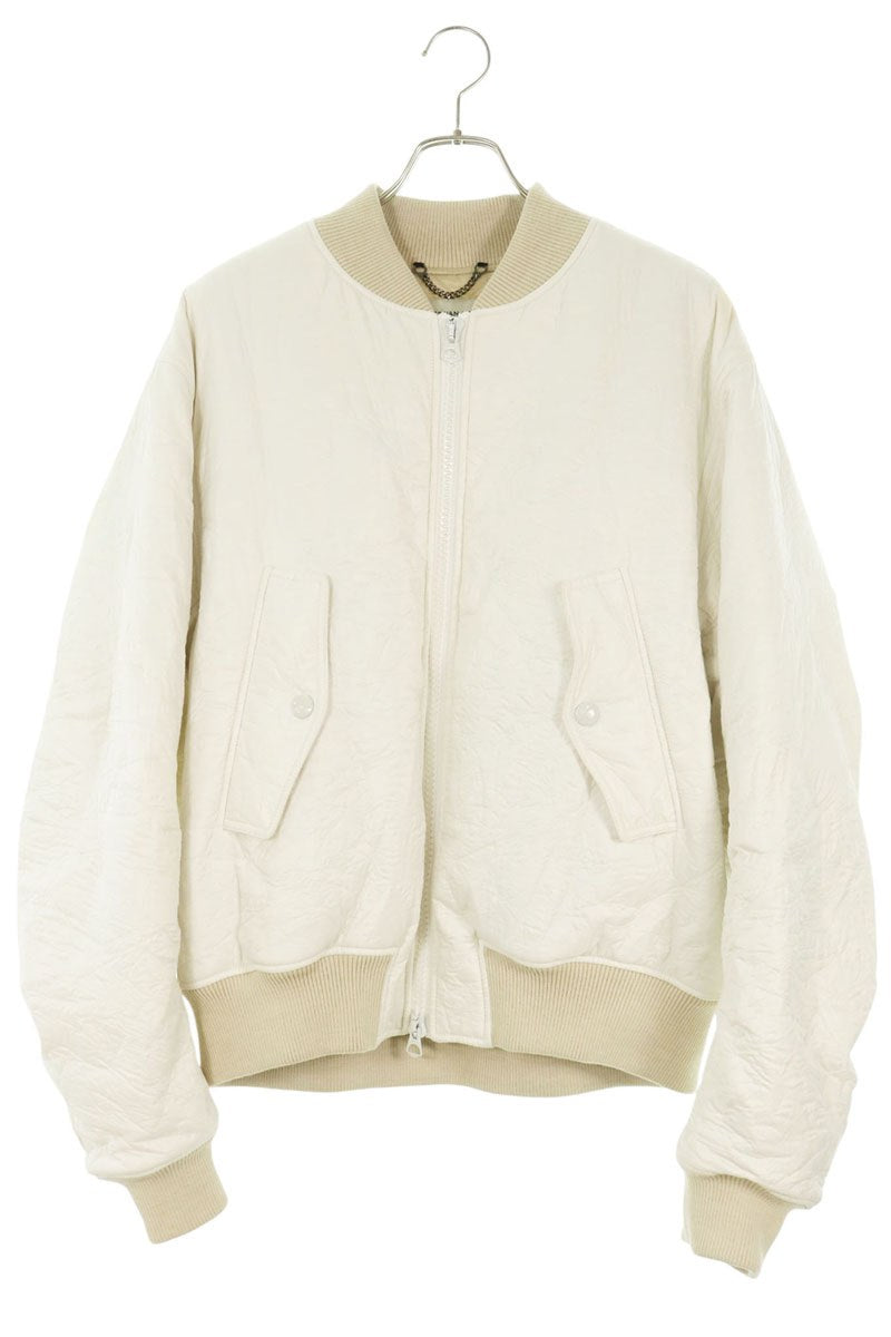 DRIES VAN NOTEN Back Zip Nylon Bomber Jacket Size M