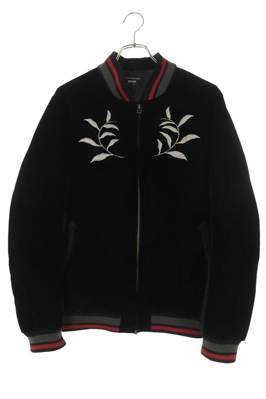 glamb Nylon Velour Stadium Blouson Black Size L
