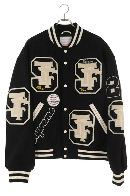 SUPREME 25AW Drill Team Varsity Jacket Black Size L
