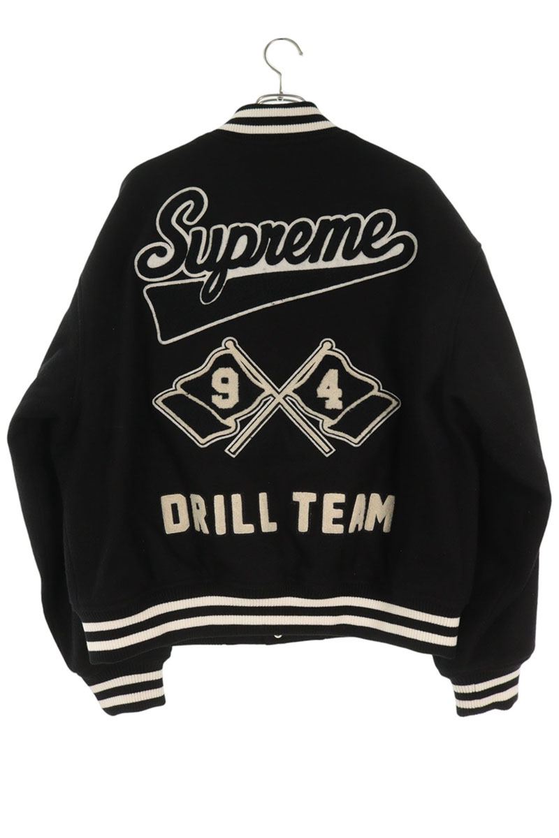 SUPREME 25AW Drill Team Varsity Jacket Black Size L