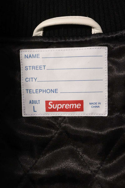 SUPREME 25AW Drill Team Varsity Jacket Black Size L