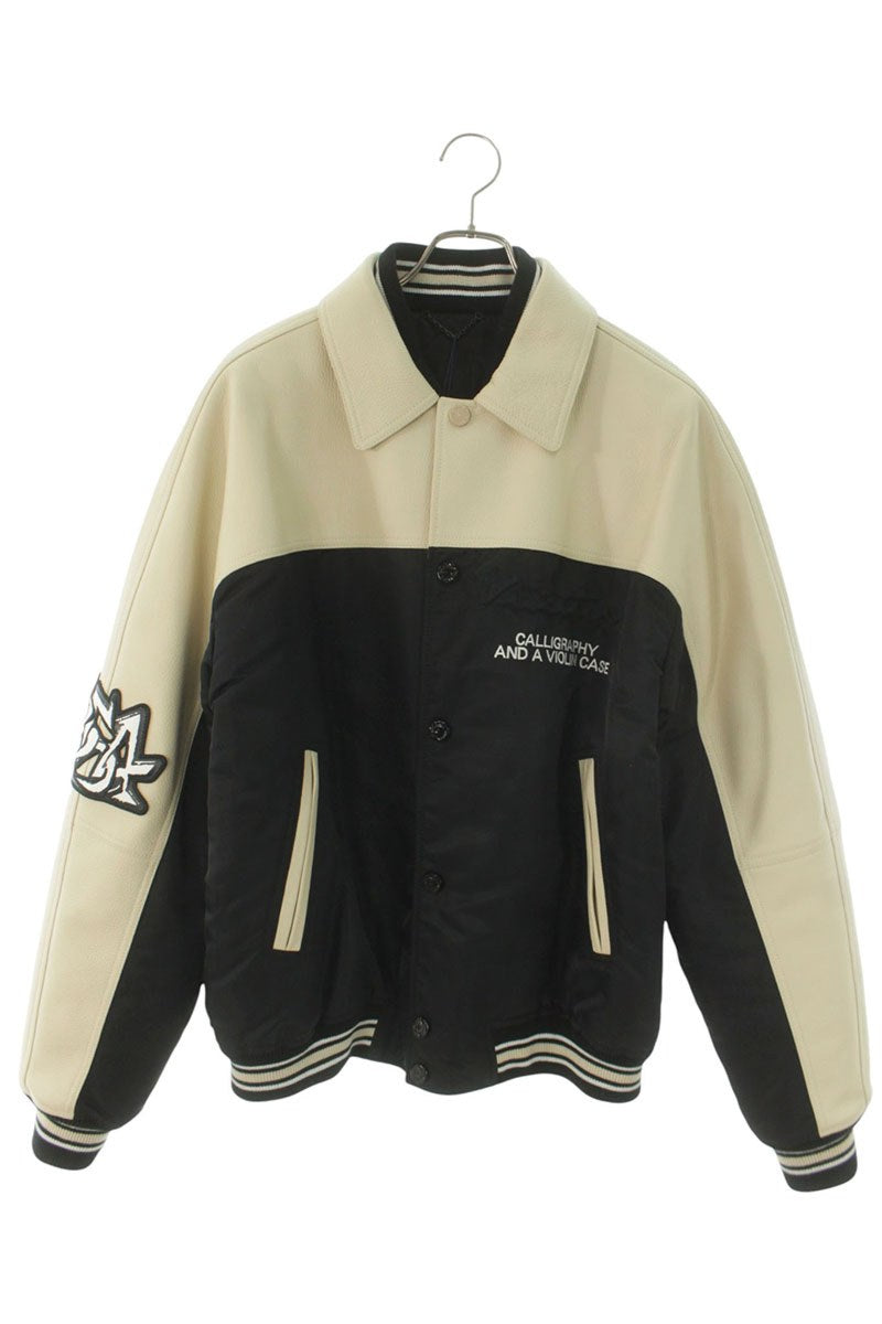 LOUISVUITTON 24SS Signature Logo Nylon Panel Varsity Size 50