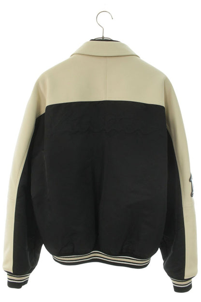 LOUISVUITTON 24SS Signature Logo Nylon Panel Varsity Size 50