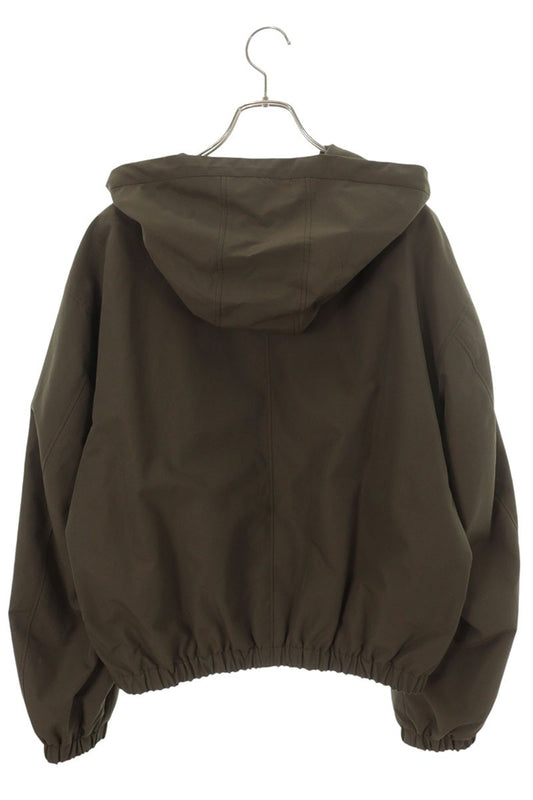 CELINE Triomphe Quilted Windbreaker Jacket Olive Size 50