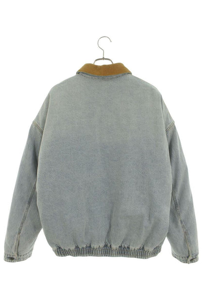 miumiu Logo Denim Blouson Light Blue Size XXS