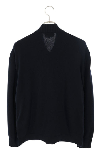 HERMES 25AW Devant Cuir Suede Panel Blouson Navy Size S