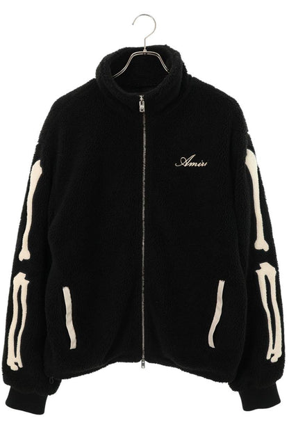 AMIRI Bone Fleece Blouson Black White Size S