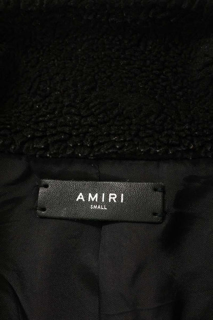 AMIRI Bone Fleece Blouson Black White Size S