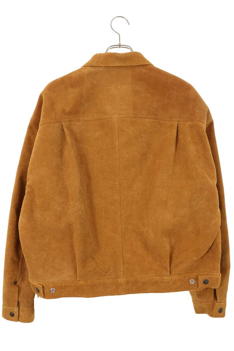 SAINT MICHAEL 26SS Suede Trucker Jacket Brown Size M