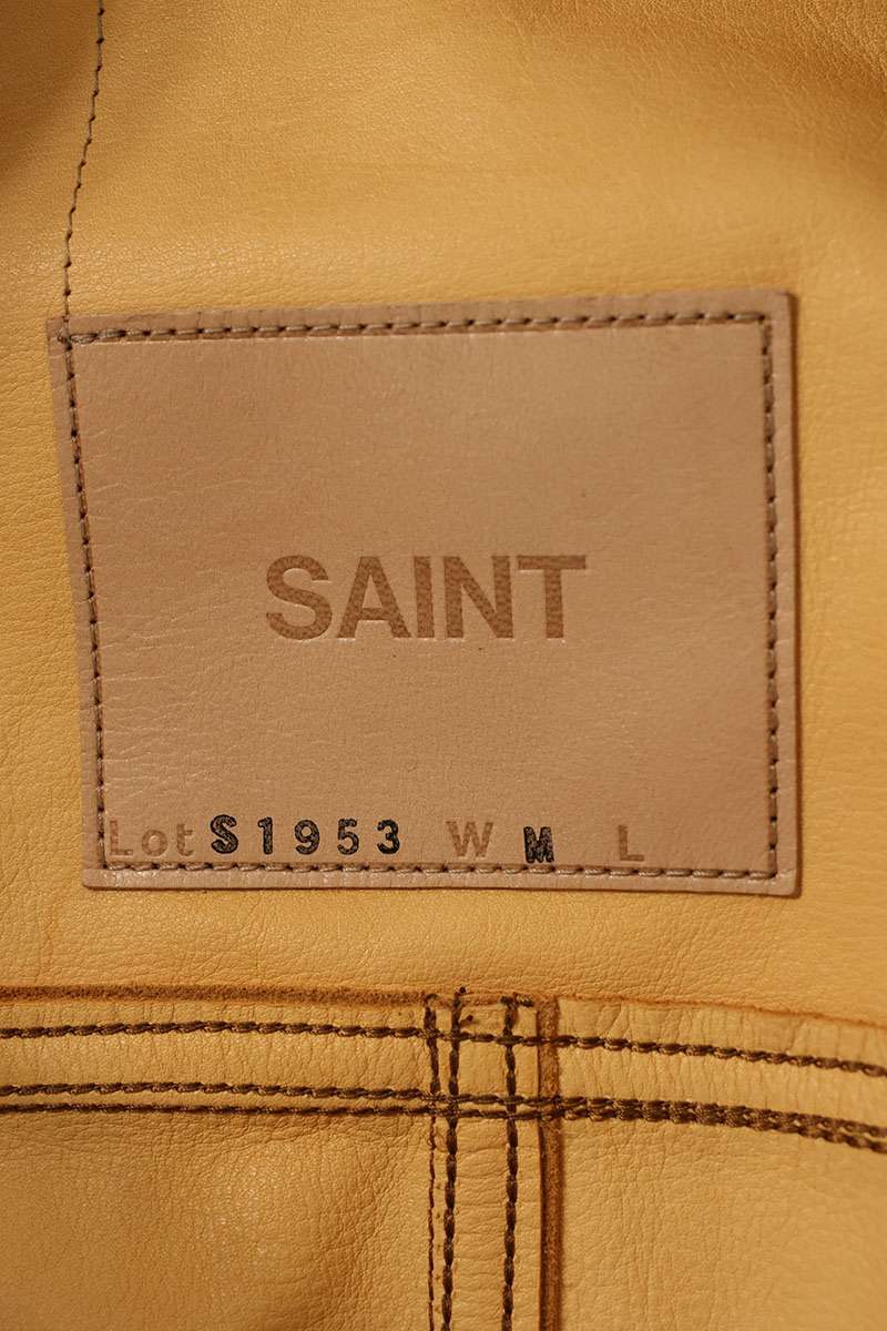 SAINT MICHAEL 26SS Suede Trucker Jacket Brown Size M