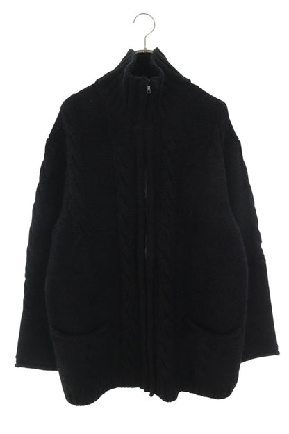 YOHJI YAMAMOTO POUR HOMME Stand Collar Zip Knit Size 3