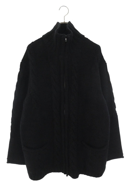 YOHJI YAMAMOTO POUR HOMME Stand Collar Zip Knit Size 3