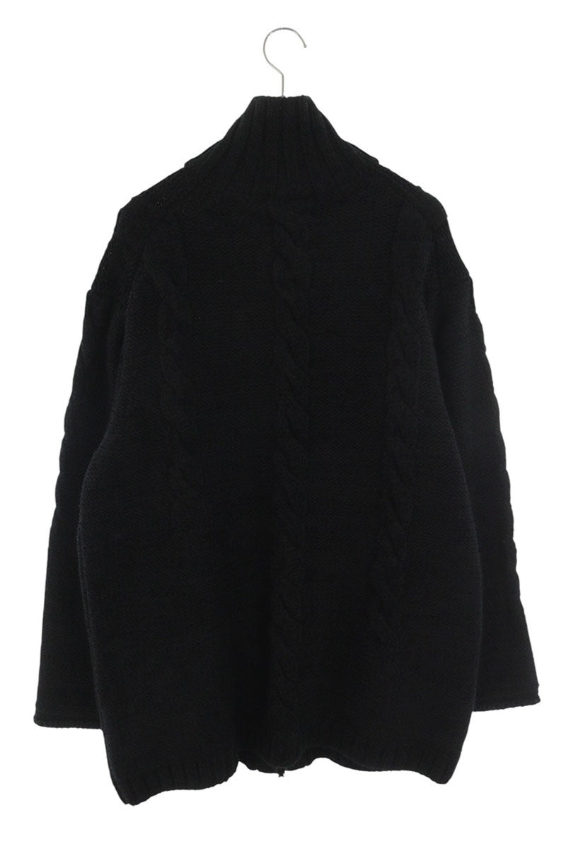 YOHJI YAMAMOTO POUR HOMME Stand Collar Zip Knit Size 3