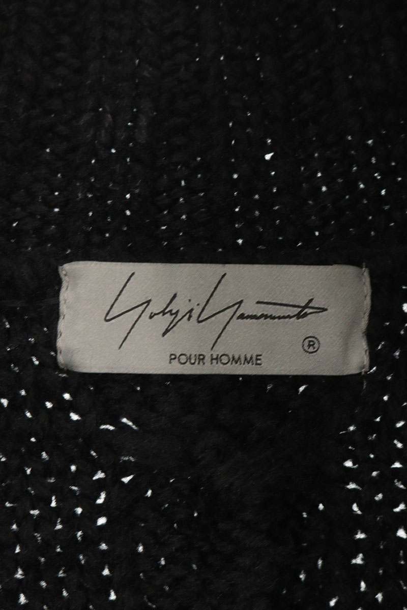 YOHJI YAMAMOTO POUR HOMME Stand Collar Zip Knit Size 3