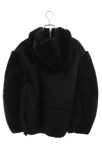 Sacai 23AW Nylon Fleece-Docked Flight Jacket Black Size 3