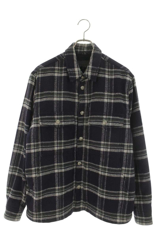 Chrome Hearts WORK DOG Cross Ball Check Shirt Jacket Size M