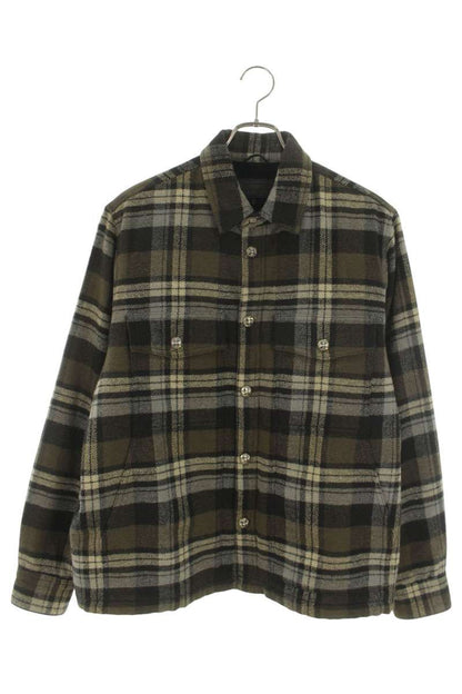 Chrome Hearts WORK DOG Cross Ball Check Shirt Multi Size M