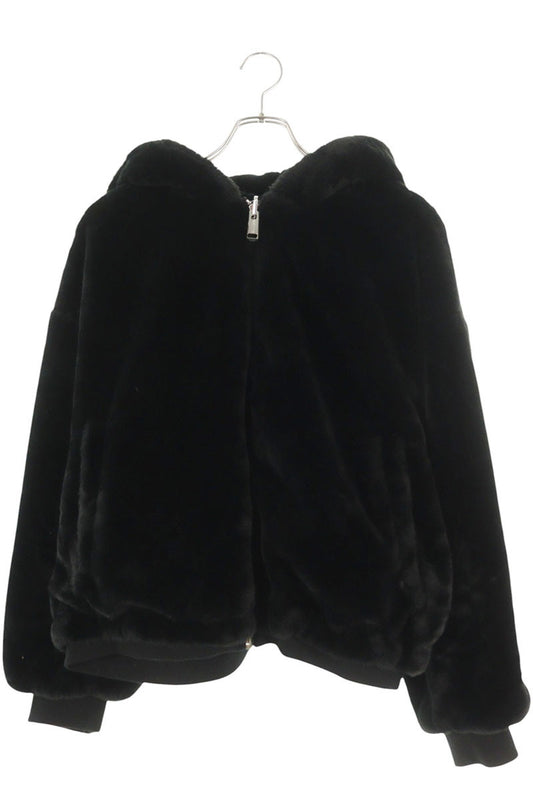 GUESS Hooded Reversible Faux Fur Blouson Black Size L
