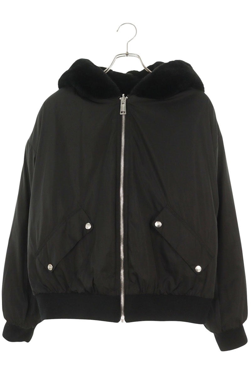 GUESS Hooded Reversible Faux Fur Blouson Black Size L