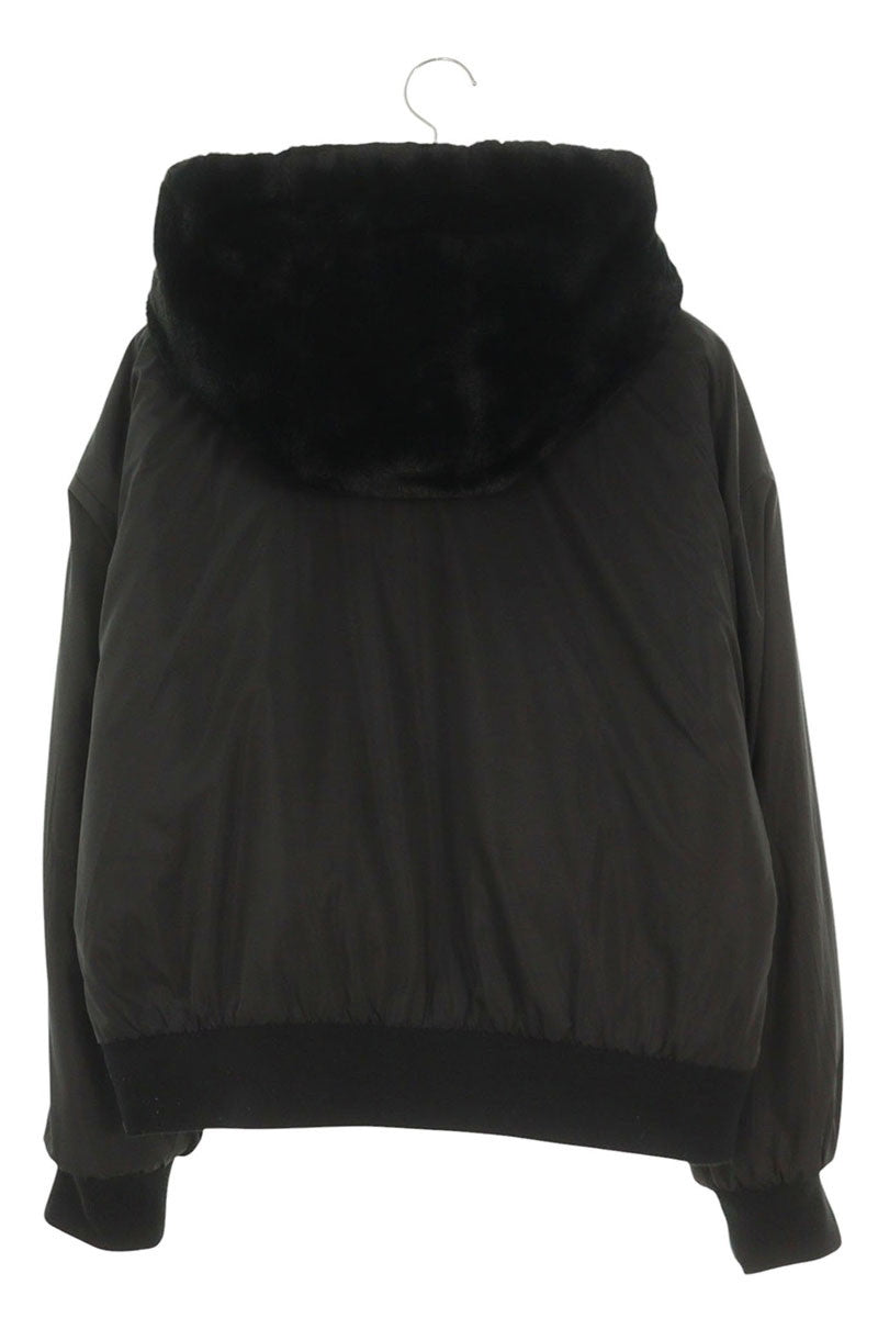 GUESS Hooded Reversible Faux Fur Blouson Black Size L