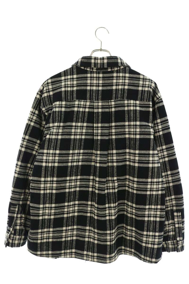 AMBUSH Check Zip Up Work Blouson Black White Size M