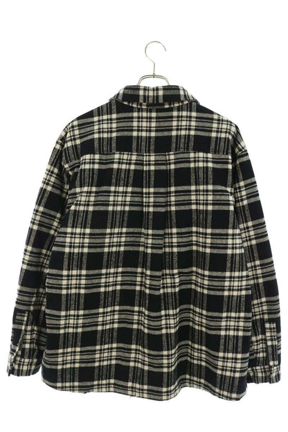 AMBUSH Check Zip Up Work Blouson Black White Size M