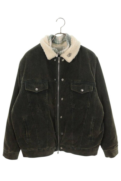 KITH Check Lined Corduroy Boa Blouson Olive Size L