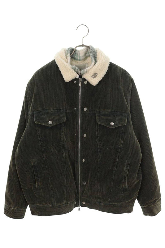 KITH Check Lined Corduroy Boa Blouson Olive Size L
