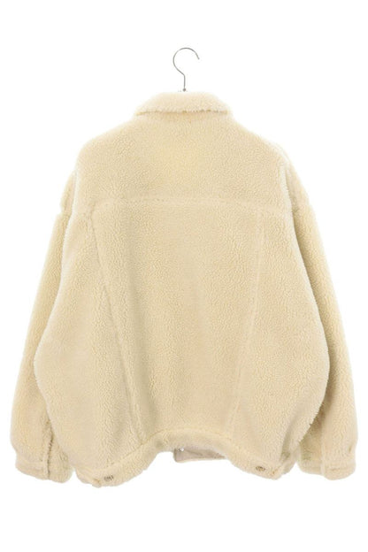 BALENCIAGA Oversized Boa Fleece Blouson White Size 1