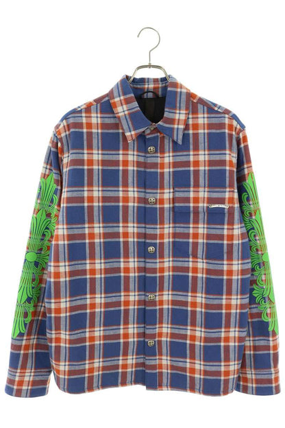 Chrome Hearts WORKN JNKYD PLD Floral Padded Shirt Size M