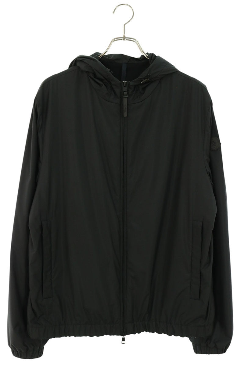 MONCLER Silicone Logo Patch Nylon Blouson Black Size 3