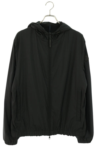 MONCLER Silicone Logo Patch Nylon Blouson Black Size 3