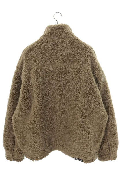 BALENCIAGA Oversized Boa Fleece Jacket Beige Size 1