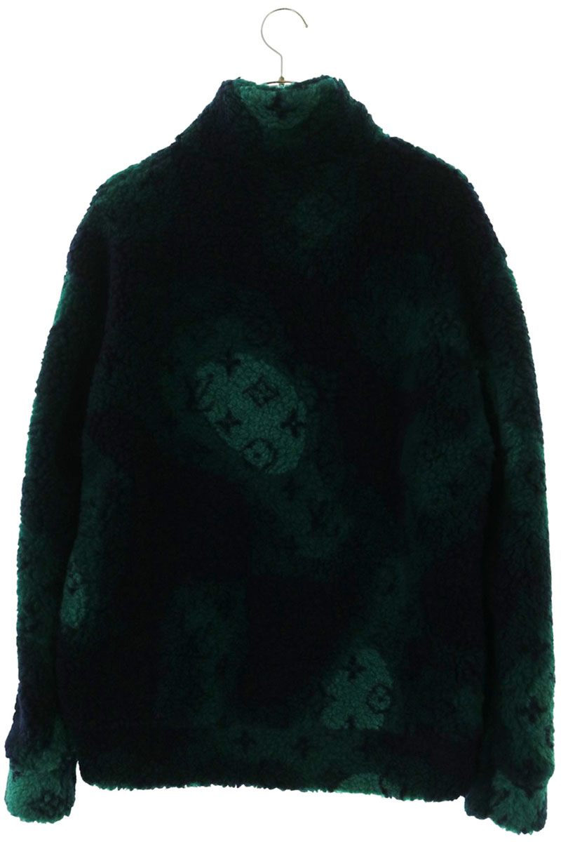 LOUISVUITTON 23SS Monogram Jacquard Camo Fleece Size M