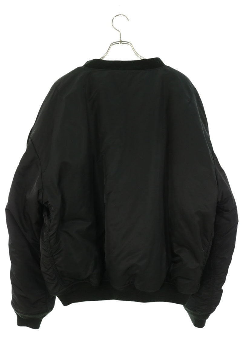 VETEMENTS 18AW Reversible MA-1 Bomber Jacket Black Size S