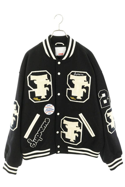 SUPREME 25AW Drill Team Varsity Jacket Black Size XL