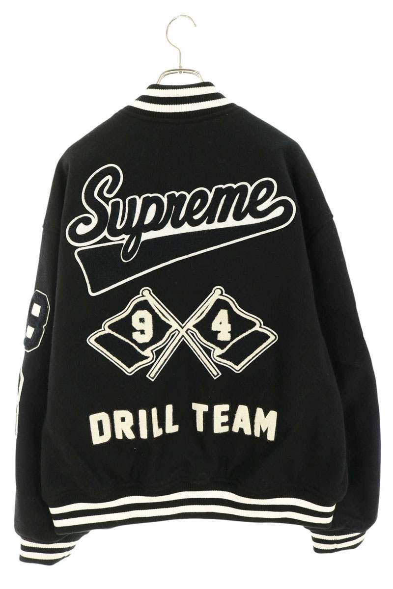 SUPREME 25AW Drill Team Varsity Jacket Black Size XL