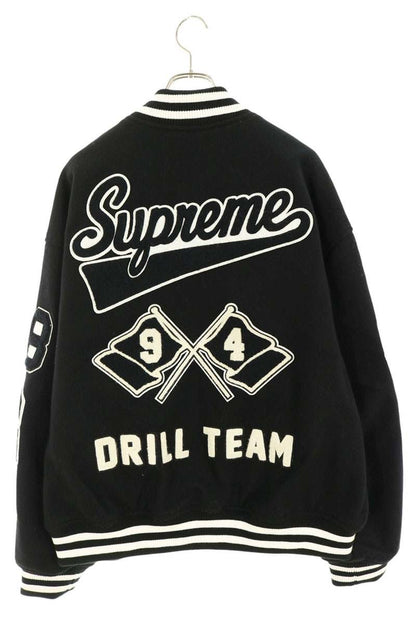 SUPREME 25AW Drill Team Varsity Jacket Black Size XL
