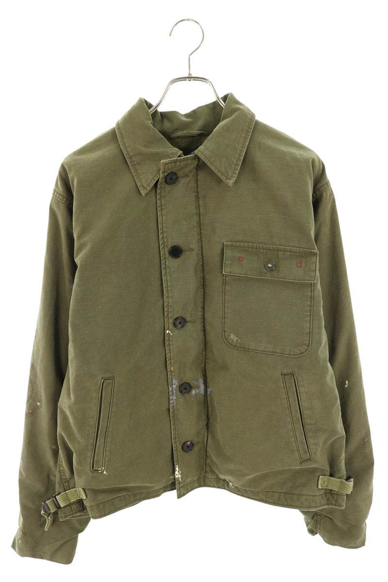 ENFANTS RICHES DEPRIMES Back Print Jacket Khaki Size L