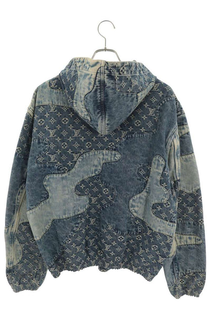 LOUISVUITTON 22SS NIGO Patchwork Zip Jacket Indigo Size 50