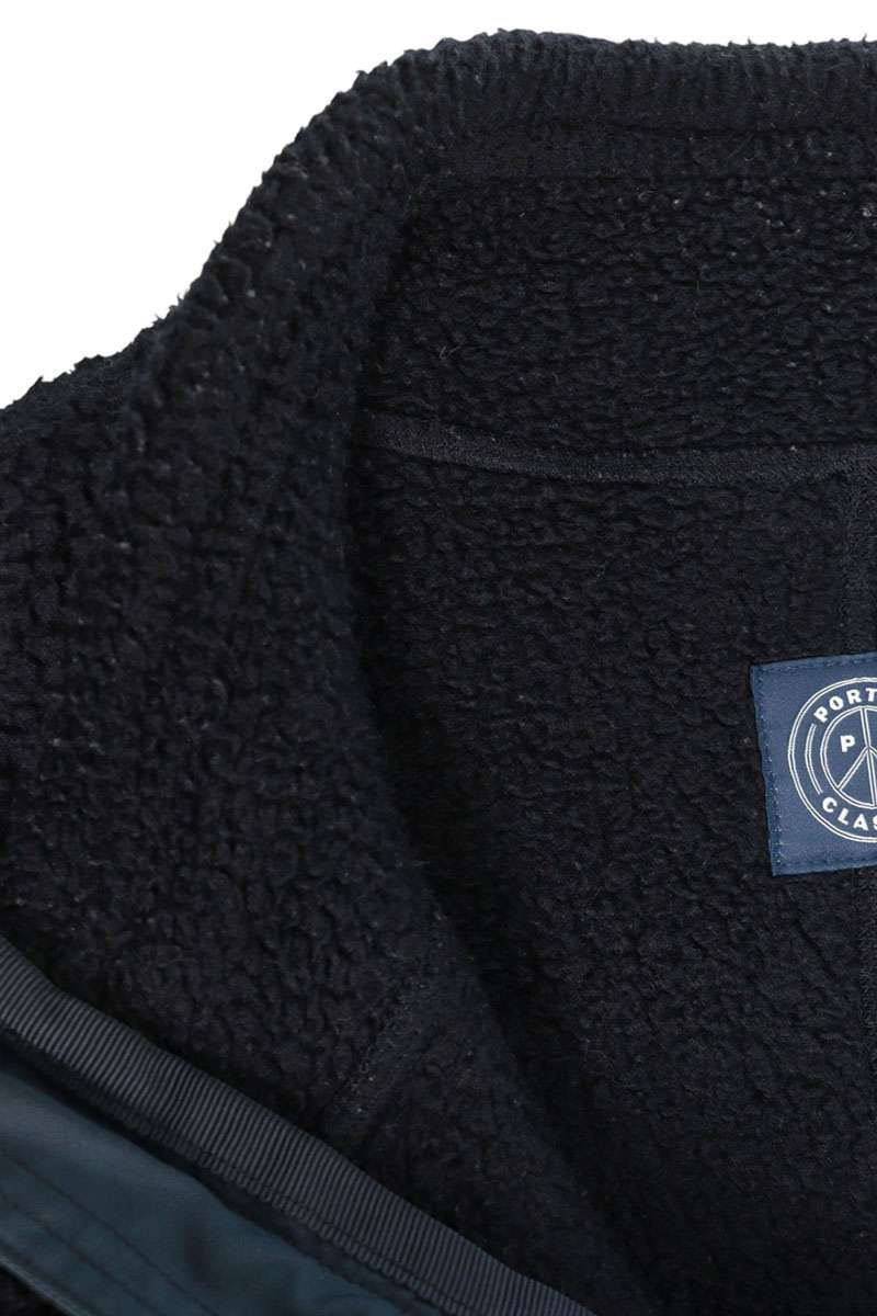 Porter Classic Fleece Shirt Jacket Navy Size 3
