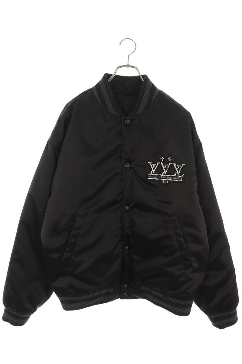 LOUISVUITTON 25SS Embellished Nylon Baseball Jacket Size 52