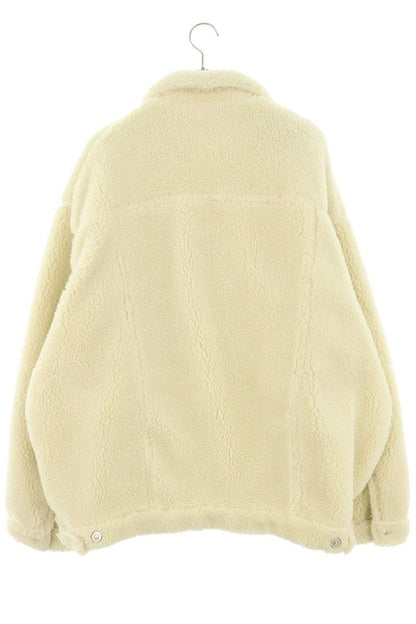 BALENCIAGA Oversized Boa Fleece Jacket Off-White Size 2