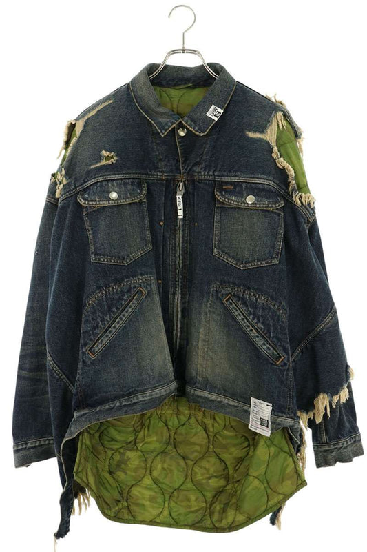 MIHARAYASUHIRO Double Layered Denim Jacket Multi Size 48