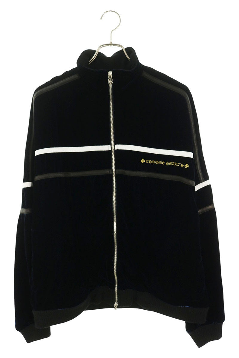 Chrome Hearts Velvet Logo Embroidered Track Jacket Size L